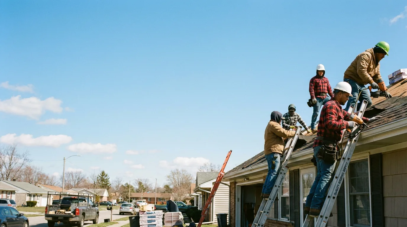 Roofing in Vaughnsville, OH near me